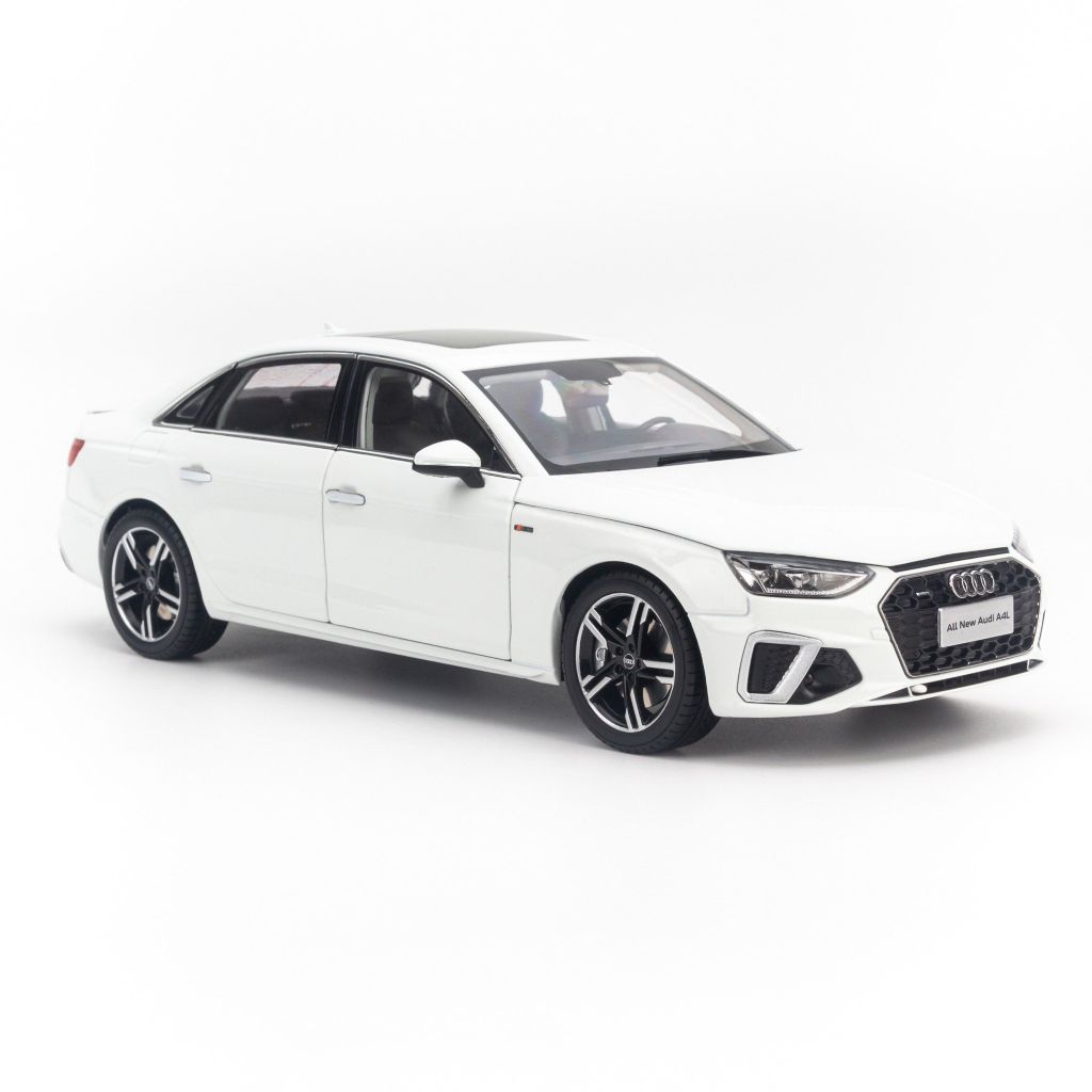 Mô hình xe Audi A4L 2020 1:18 Dealer White