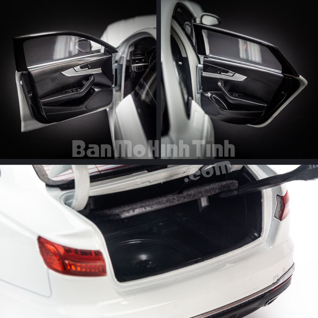 Mô hình xe Audi A4L 2020 1:18 Dealer White (6)