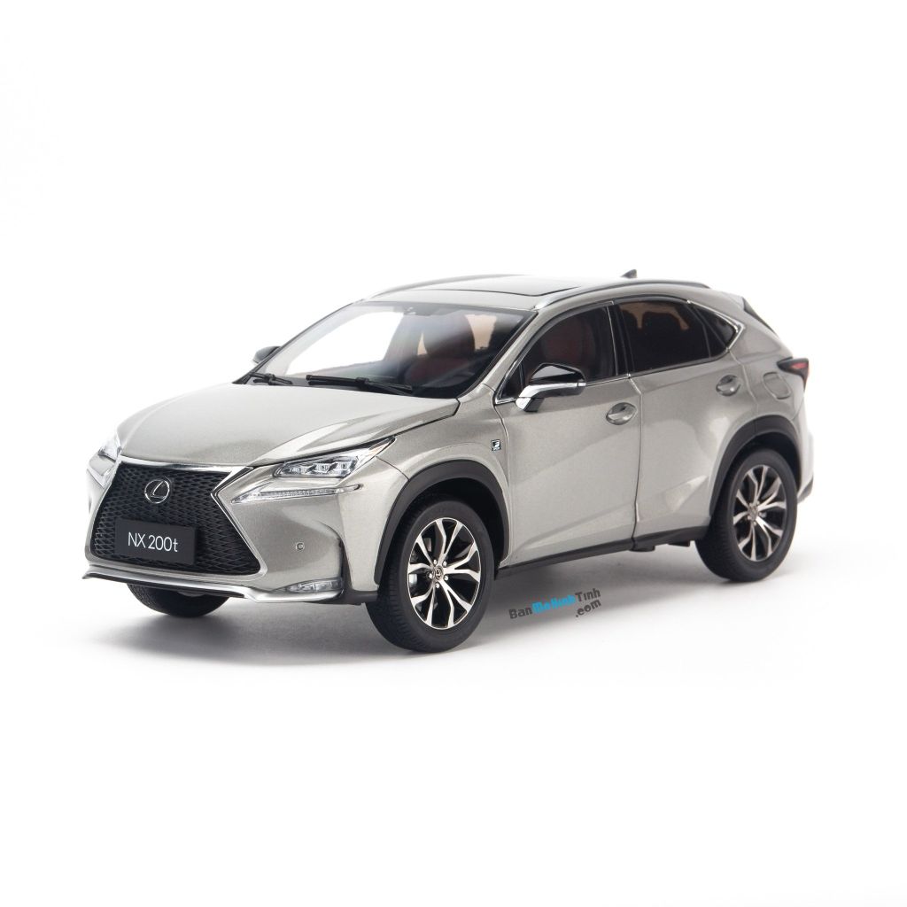 Mô hình xe Lexus NX200T 1:18 Dealer Silver (1)