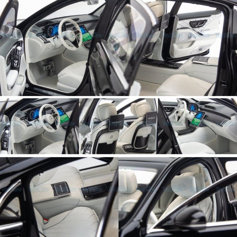Mô hình xe Mercedes Maybach S680 W223 2021 1:18 Norev