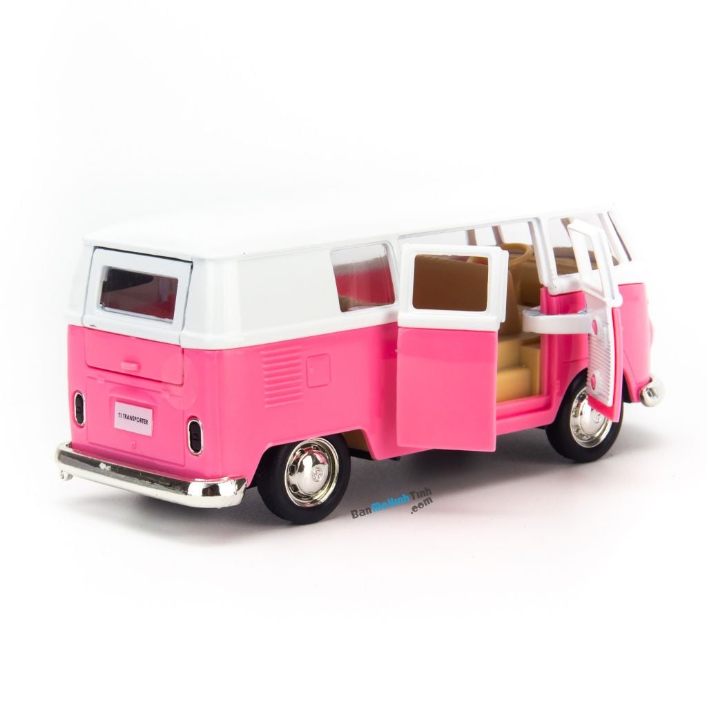 Mô hình xe Volkswagen T1 Bus 1:36 Uni Pink (4)