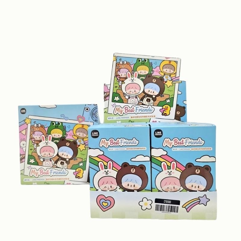 Mô hình Blind box Móc khóa Gấu bông zZoton X Line Friends My Best Friend Series (Người Bạn Thân Nhất Của Tôi ) FINDING UNICORN