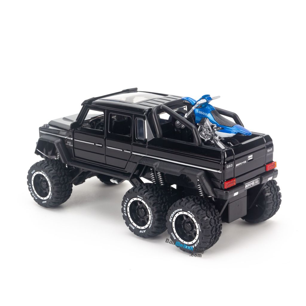 Mô hình xe Mercedes Benz G63 AMG 6x6 Black 1:24 XHD