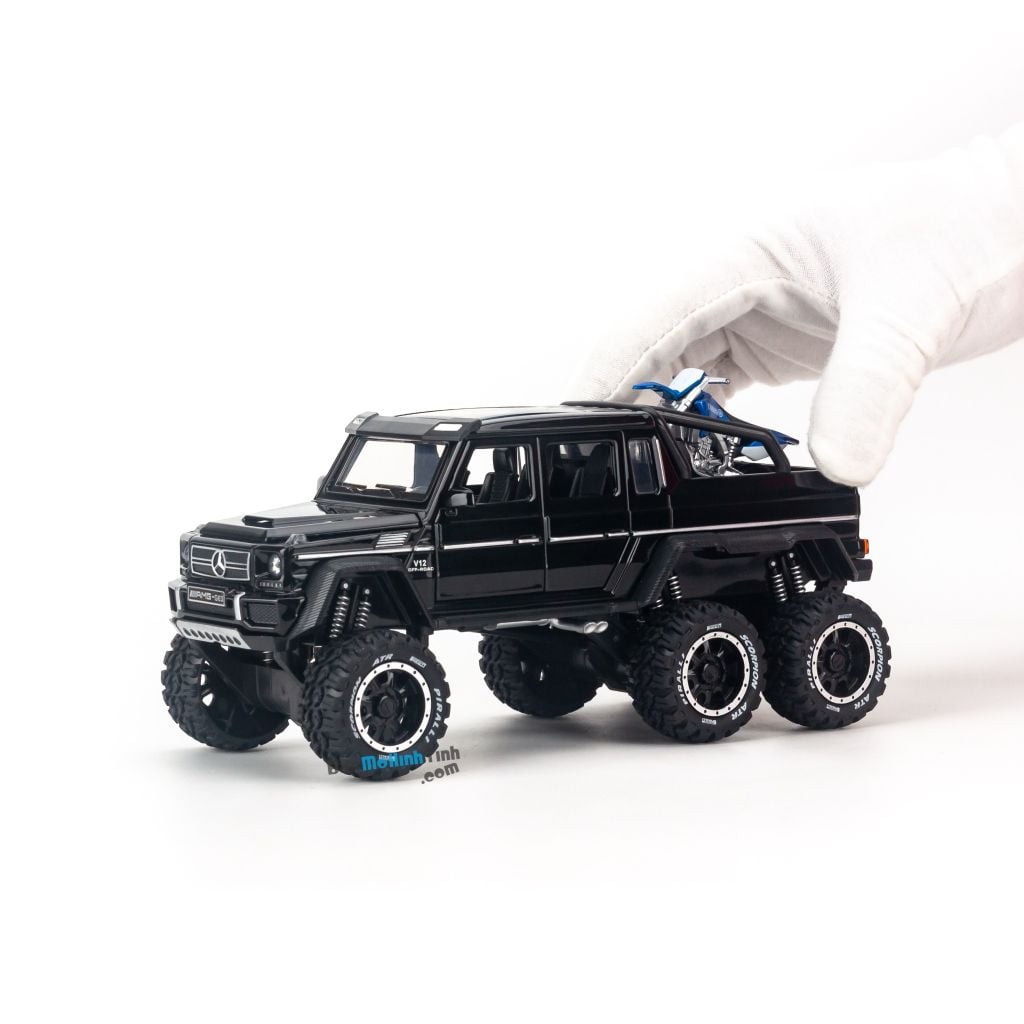 Mô hình xe Mercedes Benz G63 AMG 6x6 Black 1:24 XHD