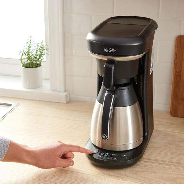 Máy Mr. Coffee Pod + 10-Cup Space-Saving Combo Brewer