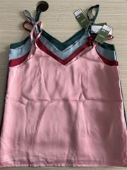 Áo lụa đa năng mặc nhà, phối áo khoác ngoài, mặc trong vest cho nữ, vải mát màu trơn BOM SISTER MC9001