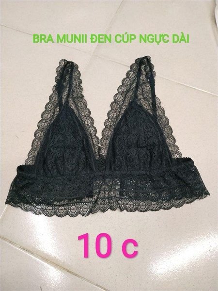 Bralette Munii croptop dài chất ren không mút cá tính BR0001