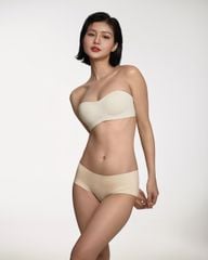 Áo lót nữ cup ngang không dây, chống tuột, có viền silicon, tặng kèm dây A2065