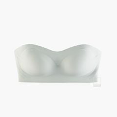 Áo ngực quây mút mỏng không dây su đúc màu trơn viền silicon chống tuột mút tháo rời MU5004