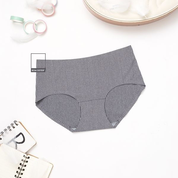 Quần lót nữ chất su đúc ép viền họa tiết sọc MUQ5001