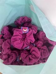 Phụ kiện thun cột tóc Scrunchies họa tiết dễ thương đáng yêu chất liệu mềm mại BOM SISTER PK1620