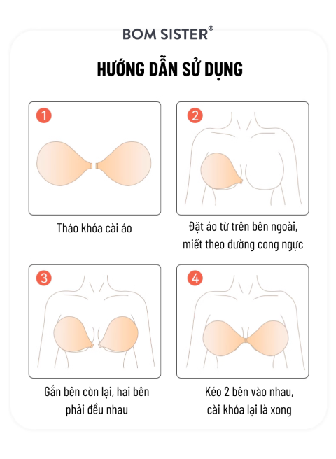BOM Sister x Ngọc Trinh - Áo dán cài trước diện trang phục hở có nhiều tone màu BOM Sister D005