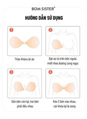 BOM Sister x Ngọc Trinh - Áo dán cài trước diện trang phục hở có nhiều tone màu BOM Sister D005
