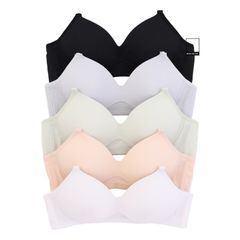 Áo lót học sinh không gọng mút mỏng cotton màu pastel BOM SISTER A2045