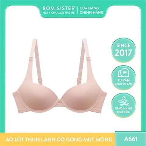 Áo lót có gọng, mút vừa, nâng đẩy vòng một gợi cảm, tinh tế BOM SISTER A661