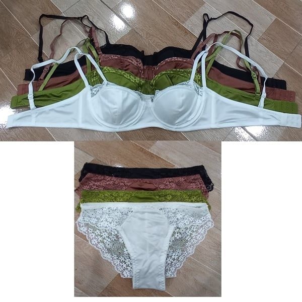 Set nội y có gọng mút mỏng ren hoa BOM SISTER A2043