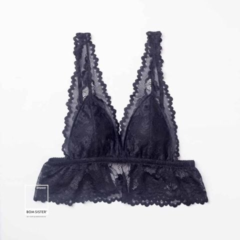 Bralette Munii croptop dài chất ren không mút cá tính BR0001