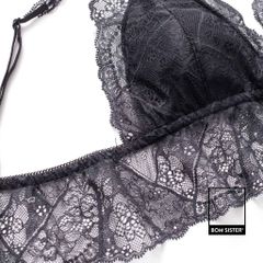 Bralette Munii croptop dài chất ren không mút cá tính BR0001