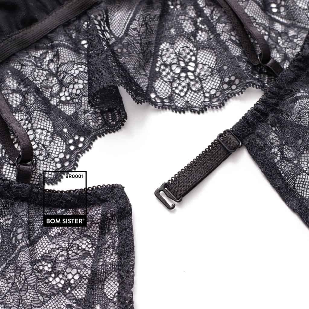 Bralette Munii croptop dài chất ren không mút cá tính BR0001