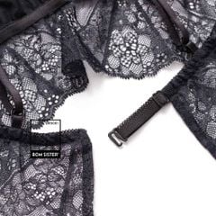 Bralette Munii croptop dài chất ren không mút cá tính BR0001