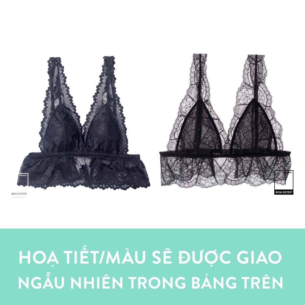 Bralette Munii croptop dài chất ren không mút cá tính BR0001