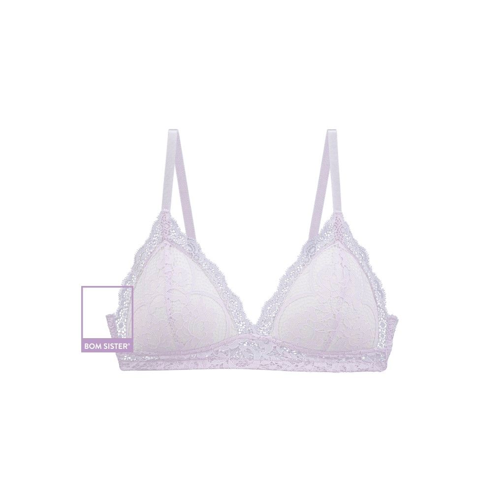 Bralette Munii chân ngực chất ren hoa bảng lưng mỏng BR00901