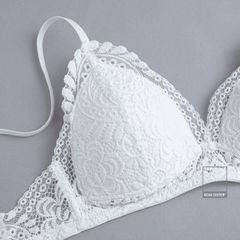 Bralette Munii chân ngực chất ren hoa bảng lưng mỏng BR00901