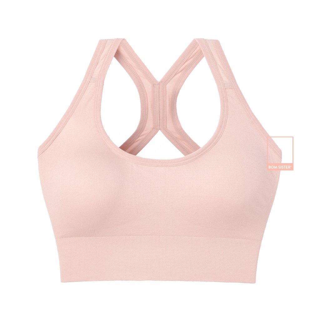 Áo bralette croptop cài sau dây chéo chất cotton pha thun vải mềm mịn thoáng mát BR1827