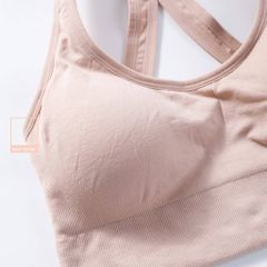 Áo bralette croptop cài sau dây chéo chất cotton pha thun vải mềm mịn thoáng mát BR1827