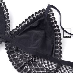 Áo lót nữ bralette ren họa tiết croptop cánh tiên BOM SISTER BR2916