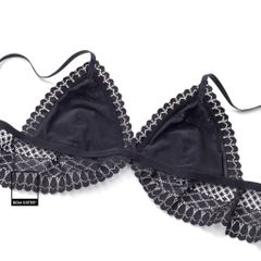 Áo lót nữ bralette ren họa tiết croptop cánh tiên BOM SISTER BR2916