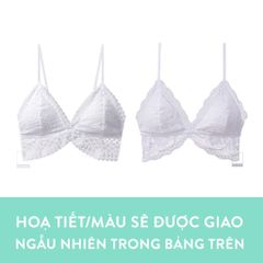 Áo lót nữ bralette ren họa tiết croptop cánh tiên BOM SISTER BR2916