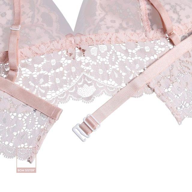 Áo lót nữ bralette lưới họa tiết siêu mỏng quyến rũ BR2917