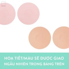 Cặp dán nhũ vải hình tròn trơn BOMSister D017