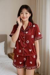 Đồ ngủ, đồ mặc nhà, vải lụa dể thương đầy phong cách BOMSister x Munii MN2024