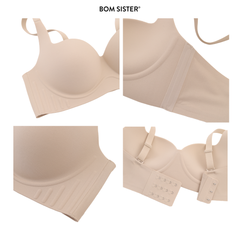 Áo lót chỉnh dáng, mặc áo dài su không gọng dây may liền BOM Sister MU2506