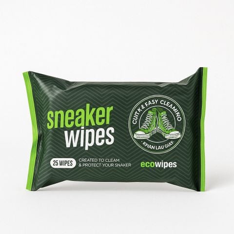Khăn ướt lau giày, lau giày sạch bong, lau giày nhanh tiện lợi, lau giày mọi nơi mọi lúc Sneaker Wipe - EcoWipe W21