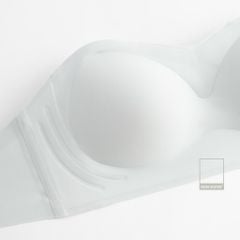 Áo ngực quây mút mỏng không dây su đúc màu trơn viền silicon chống tuột mút tháo rời MU5004