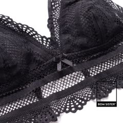 Áo bra ren chữ V dây chéo ngực không gọng siêu gợi cảm BR140