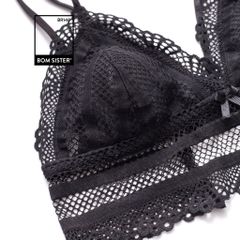 Áo bra ren chữ V dây chéo ngực không gọng siêu gợi cảm BR140