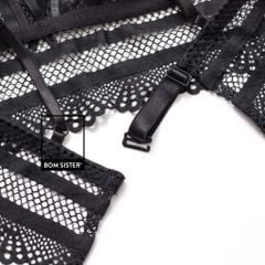 Áo bra ren chữ V dây chéo ngực không gọng siêu gợi cảm BR140