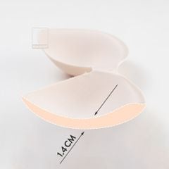 Áo ngực quây mút mỏng không dây su đúc màu trơn viền silicon chống tuột mút tháo rời MU5004