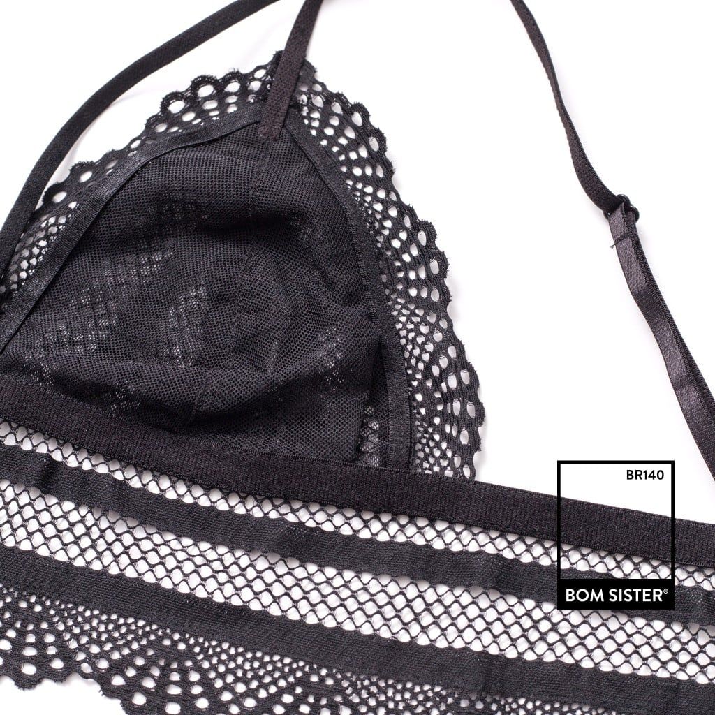 Áo bra ren chữ V dây chéo ngực không gọng siêu gợi cảm BR140