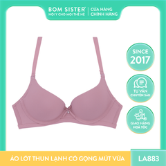 Áo lót mút mỏng có gọng cúp xéo màu trơn nâng ngực tự nhiên BOM SISTER x Lucie LA883