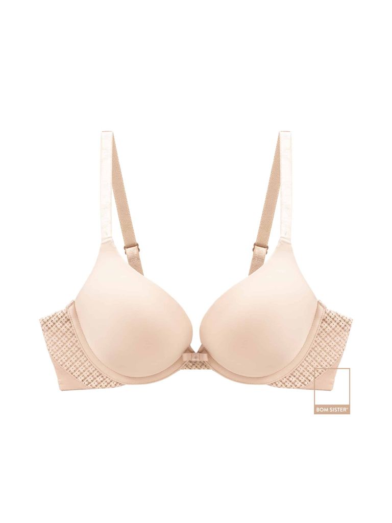 Áo lót Lucie nữ có gọng thiết kế ren hoa trang trí lạ mắt BOM SISTER LC2933