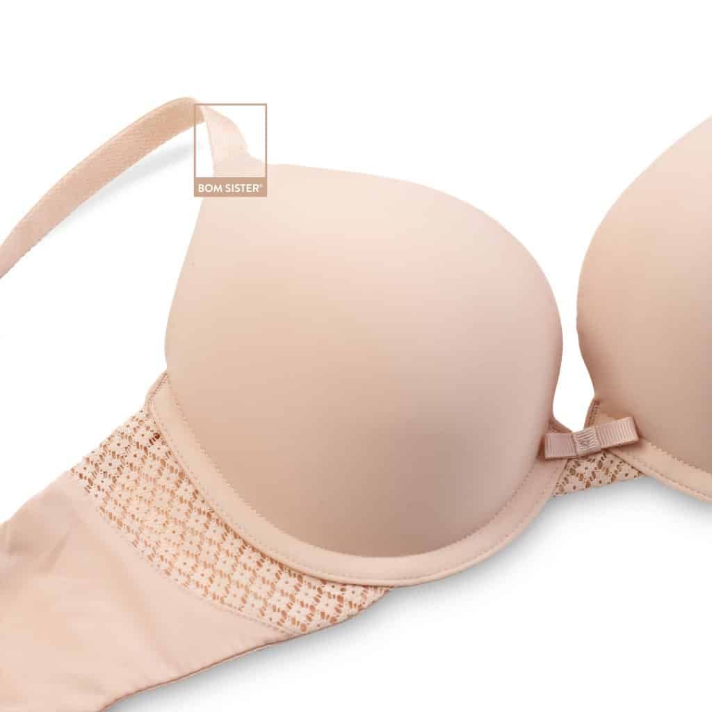 Áo lót Lucie nữ có gọng thiết kế ren hoa trang trí lạ mắt BOM SISTER LC2933