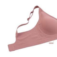 Áo lót Munii mút mỏng su không gọng thoải mái màu trơn dây áo liền MU0320
