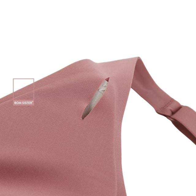 Áo lót Munii mút mỏng su không gọng thoải mái màu trơn dây áo liền MU0320