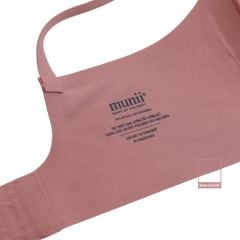 Áo lót Munii mút mỏng su không gọng thoải mái màu trơn dây áo liền MU0320