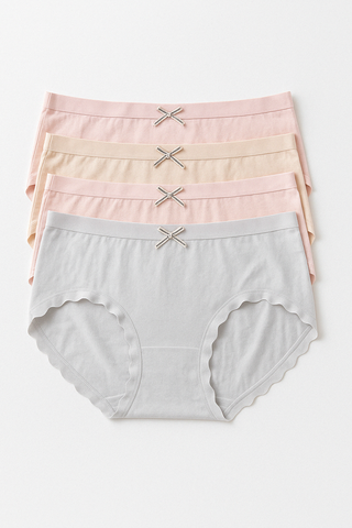 Quần lót nữ cotton có nơ vải thoáng mát, co dãn tốt, tạo cảm giác dễ chịu BOM Sister MUQ204